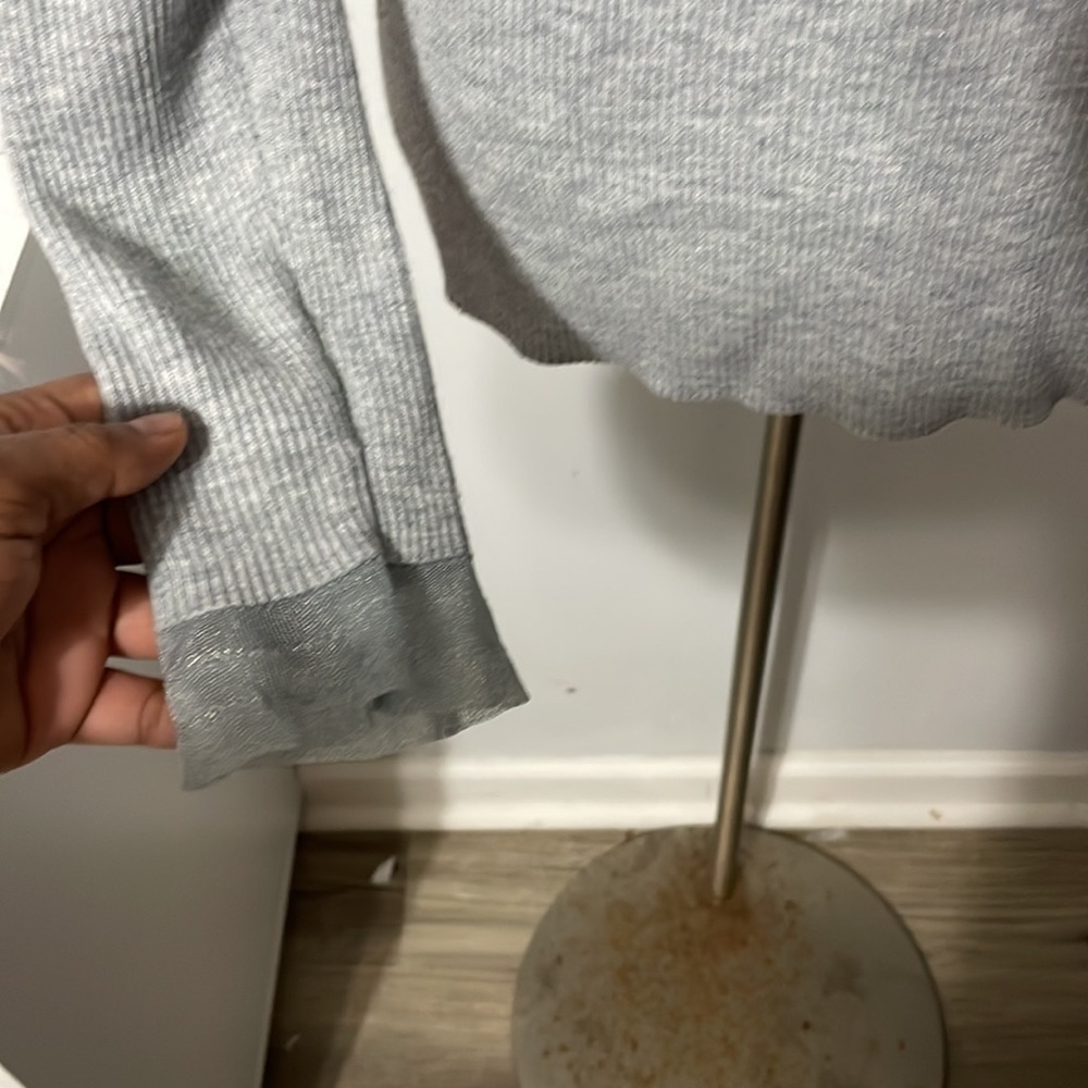Anne Klein Basic sweatshirt gray sizes M - Picture 3 of 6